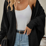 Fashion Bat Sleeve Cardigan Loose Knitted Jacket