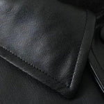Loose Imitation PU Leather Shirt Jacket