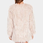 Women's Long Sleeve Fluffy Faux Fur Warm Coat