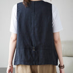 Sleeveless Vest Jacket Casual Loose Women's Waistcoat