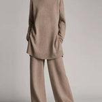 Sweater Top Wide Leg Pants Sets