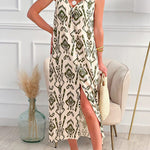 Milta Button Slouchy Dress