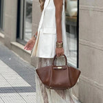 Elegant Casual Feeling Floral Lace Elastic Waist Maxi Skirt