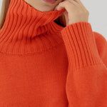 Turtleneck Sweater Casual Loose Knitted Pullover Tops