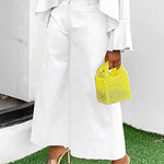 Wide Leg Solid Color Split-Joint Pants Trousers