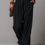 Vacation-style Strapless Pleated Cotton Blend Jumpsuit