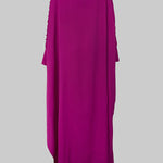 H-Line Loose Buttoned Solid Color Maxi Dresses