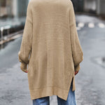 Open Front Knitted Long Cardigan Long Sleeve Casual Lightweight Knitted Cardigans Outerwear