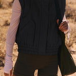Versatile Stand Collar Button Sleeveless Loose Pocket Casual Vest Jacket