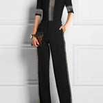 High Waisted Loose Buttoned Pockets Solid Color Pants Trousers