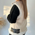 Nadorine Collar Velvet Jacket Vest Coats