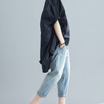 Irregular High-Low Oversize Batwing Sleeve Shirt