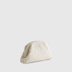 White Woven Cloud Bag
