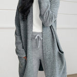 Long Patch Pocket Sweater Cardigan Coat