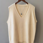 Simple 9 Colors V-Neck Loose Sleeveless Vest