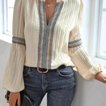 Belle | Stunning V-Neck Blouse