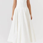 Milady strapless Midi Dress