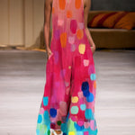 Loose Sleeveless Printed Split-Joint Round-Neck Jumpsuits