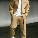 KZZ Two-piece set: printed zip-up jacket and sweatpants