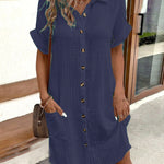 Emilia Weston | Cotton Linen Shirt Mini Dress For Women