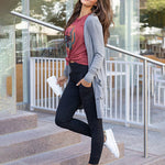 Elastic Waist Drawstring Sweatpants Active Leggings with Pockets