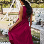 Solid Color Short Skirt Sexy Off Shoulder Waist Sleeveless Dress