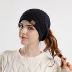 Sienna Slouch Ponytail Beanie