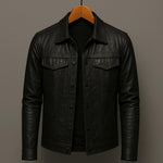 Caleb | Leather-Look Rider Jacket