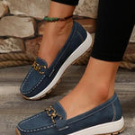 Ella - Orthopedic Flat Buckle Loafers
