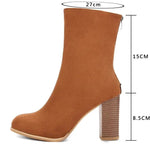 Esther | Brown High-Heel Boots