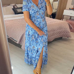 Sabrina | V-Neck Dress with Floral Pattern