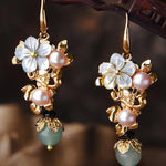Original Flower Pearl Earrings