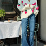 Selena Rose Knit Sweater Cardigan