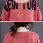 Stylish Letter Print Round-Neck Sweatshirt