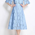 Floral cutout two-piece set