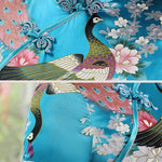 Floral Printed Split-Side Long Cheongsams
