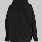 Casual Loose Black Stand Collar Outerwear