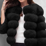 Faux Fox Fur Coat Short Jacket Winter Warm Outwear
