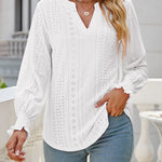 Nadorine Long Sleeve T-Shirt Solid O Neck Elastic Tops for Women Casual Work Office Loose Fit 2026 | Under $40