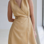 Loose Sleeveless Split-Joint V-Neck Maxi Dresses