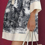 Long Sleeves Loose Printed Lapel Mini Dresses Shirt Dress