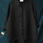 Cecily | Casual Ruffle V-Neck Blouse