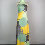 Skinny Sleeveless Printed High Neck Maxi Dresses