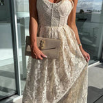 Casual holiday loose lace dress