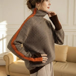 Emily | Herringbone Luxe Turtleneck