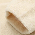 Teddy Fleece Jacket Cozy High Collar Zip-up Coat Fuzzy Winter Outwear with Pockets