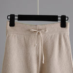 Nadorine Casual Knit Two-Piece Set Loose-Fit Sweater and Wide-Leg Pants