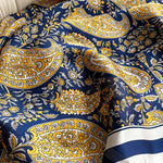Vintage Floral Printed Silk Imitation Scarf