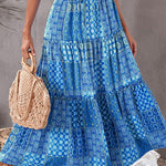 bohemian beach dress resort skirt