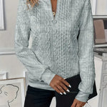 Sofía | Elegant Quarter-Zip Sweater
